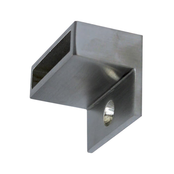Wall Plate to suit 50 x 10mm Rectangle Tube 316 Grade Stainless Steel - Mirror Polish