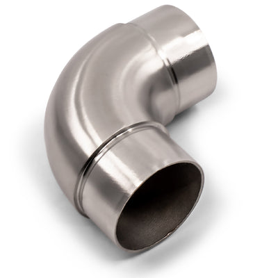 90 Degree Radius Elbow Joiner to suit 2 (50.8mm) x 1.5mm Round Tube 316 Grade Stainless Steel - Satin Finish