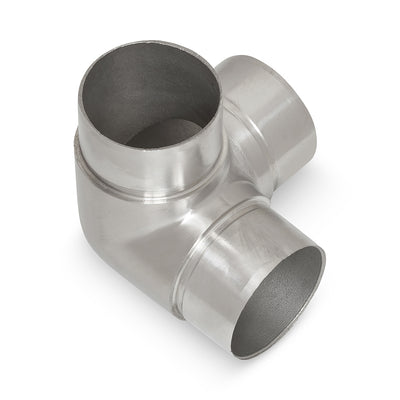 90 Degree Tee Flush Joiner to suit 2 (50.1mm) x 1.5mm Round Tube 316 Grade Stainless Steel - Satin Finish