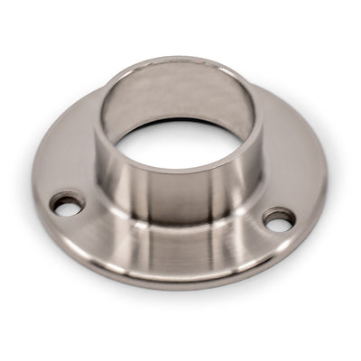 Round Base Flange 3 Screw Hole to suit 2 (50.8mm)  x 1.5mm Round Tube 316 Grade Stainless Steel - Satin Finish