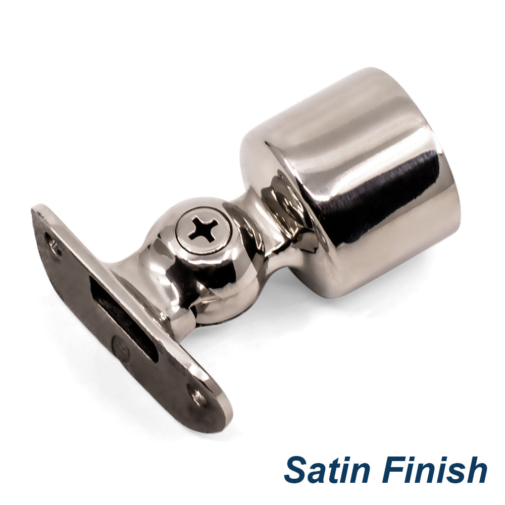 Ajustable Rail Support External Fit to suit 2 (50.8mm) x 1.5mm Round Tube 316 Grade Stainless Steel - Satin Finish