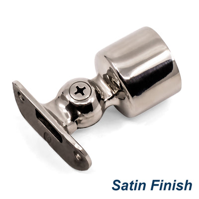Ajustable Rail Support External Fit to suit 2 (50.8mm) x 1.5mm Round Tube 316 Grade Stainless Steel - Satin Finish