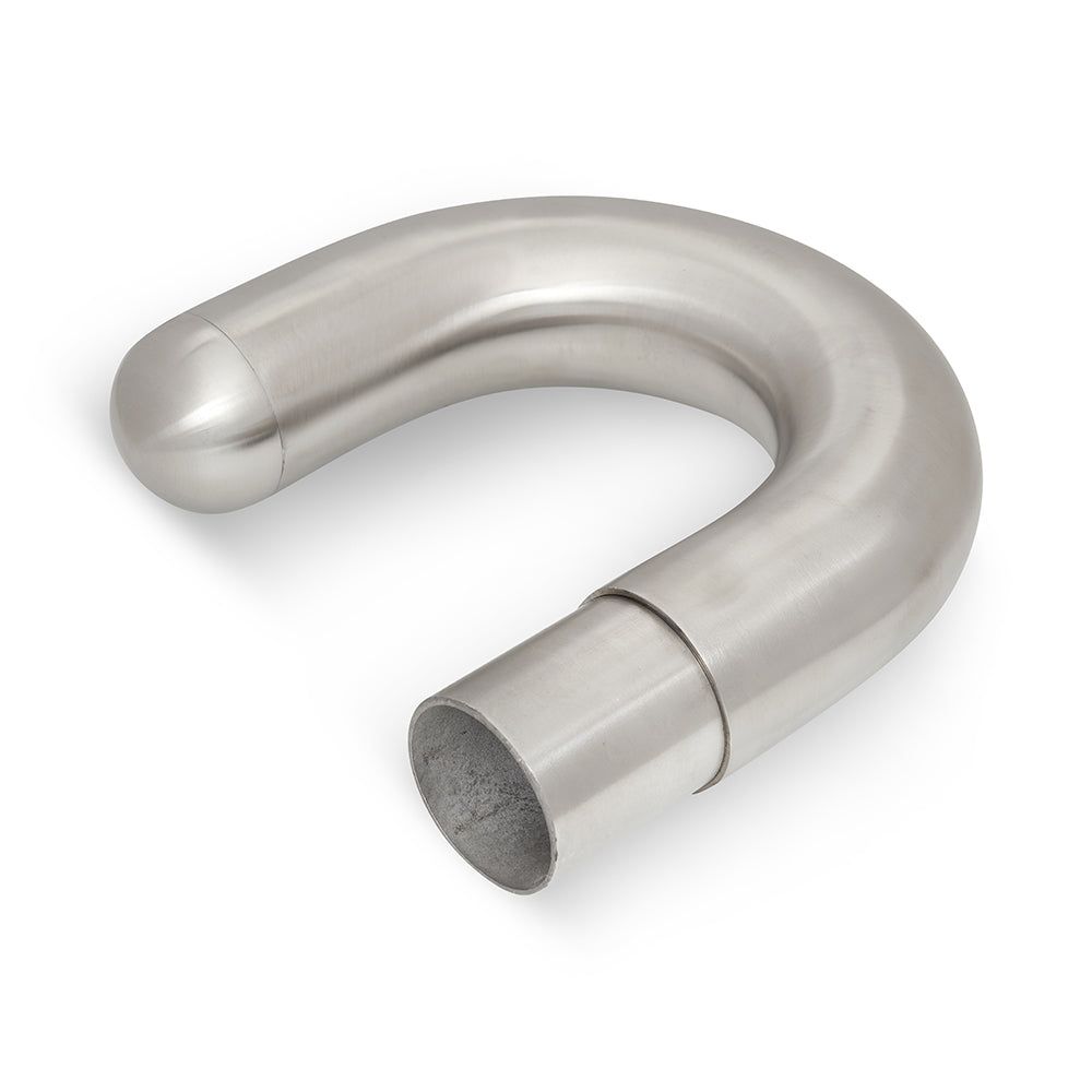 180 Degree Handrail Bend to suit Round Tube 316 Grade Stainless Steel - Satin Finish - SIZES: 38.1mm, 50.8mm