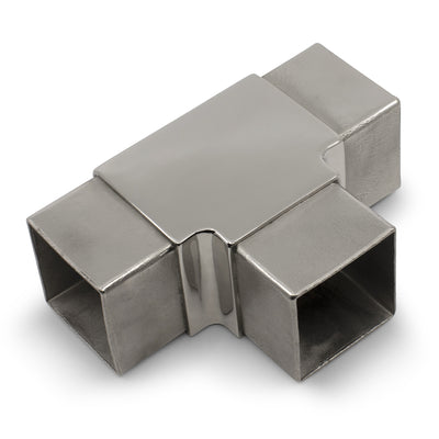 Tee Joiner to suit 2 (50.8mm) x 1.5mm Square Tube 316 Grade Stainless - Mirror Polish