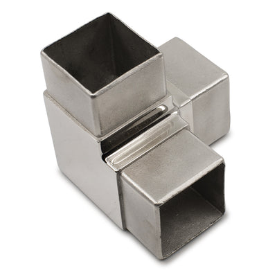 90 Degree Tee Joiner to suit 2 (50.8mm) x 1.5mm Square Tube 316 Grade Stainless - Mirror Polish