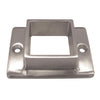 Oblong Flange 2 Holes to suit 2 (50.8mm) x 1.5mm Square Tube 316 Grade Stainless - Mirror Polish