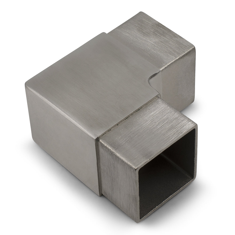 90 Degree Elbow to suit 2 (50.8mm) x 1.5mm Square Tube 316 Grade Stainless - Satin Finish