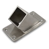 37 Degree Wall Flange to suit 2 (50.8mm) x 1.5mm Square Tube 316 Grade Stainless - Satin Finish