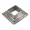 Square Flange 4 Holes to suit 2 (50.8mm) x 1.5mm Square Tube 316 Grade Stainless - Satin Finish