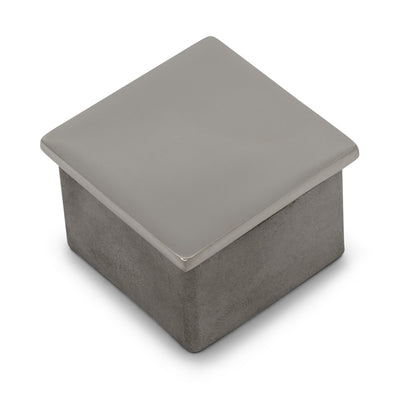 Flat End Cap to suit 2 (50.8mm) x 1.5mm Square Tube 316 Grade Stainless - Satin Finish