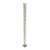 Intermediate Post 50mm x 10mm - 960mm high. Predrilled with 11 x 8mm holes at 80mm spacing - Satin Finish