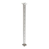 Intermediate Post 50mm x 10mm - 960mm high. Predrilled with 11 x 8mm holes at 80mm spacing - Satin Finish
