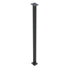 Intermediate Post 50mm x 10mm - 960mm high. Predrilled with 11 x 8mm holes at 80mm spacing - Aluminium -  Dulux Protexture Black