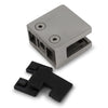 Glass Clamp Large Square Type Flat  to suit 8, 10, & 12mm Glass 316 Grade Stainless Steel - Mirror Polish