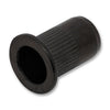 BlackEtch Nut Rivet M6 Right Hand Thread Large Flange - 304 Grade Stainless Steel - Drill Size: 9mm Wall Thickness: 0.7-4mm