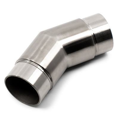 145 Degree Flush Joiner to suit 1.5mm Round Tube 316 Grade Stainless Steel - Satin Finish - SIZES: 38.1mm, 50.8mm