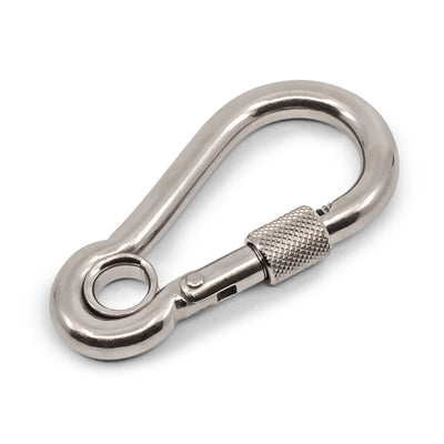 Spring Hook with Eyelet and Nut 316 Grade Stainless Steel - SIZES: 6mm - 10mm