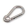 Spring Hook with Eyelet 316 Grade Stainless Steel - SIZES: 4mm - 12mm