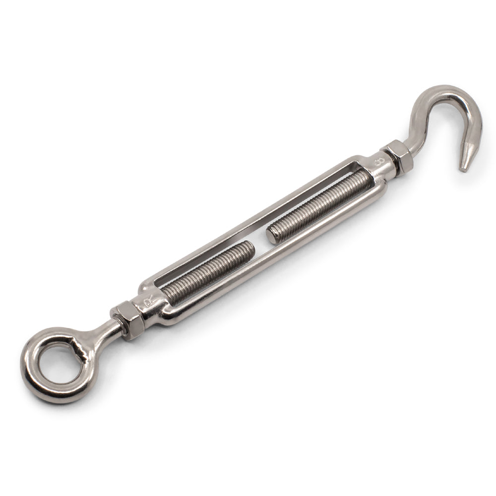 Turnbuckle Hook/ Eye 316 Grade Stainless Steel - SIZES: M4 - M12