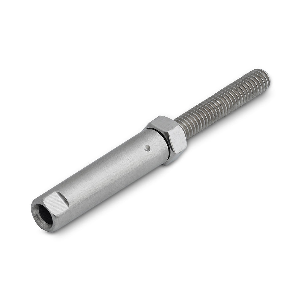 DIY SWAGELESS M6 x 35mm Right Hand Thread to Suit 3.2mm Wire Rope - 316 Grade Stainless Steel