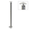 Heavy Duty Wire Balustrade 50.8mm x 3.0mm CORNER Post - Flat Handrail - MIRROR POLISH