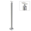 Heavy Duty Wire Balustrade 50.8mm x 3.0mm END Post - Flat Handrail - SATIN FINISH