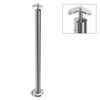 Heavy Duty Wire Balustrade 50.8mm x 3.0mm CORNER Post - Round Handrail - MIRROR POLISH