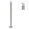 Heavy Duty Wire Balustrade 50.8mm x 3.0mm END Post - Round Handrail - SATIN FINISH
