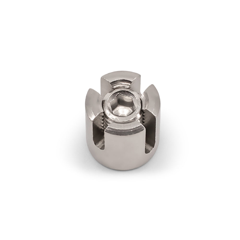 Cross Connector to Suit 3.2mm & 4mm Wire Rope - 304 Grade Stainless Steel