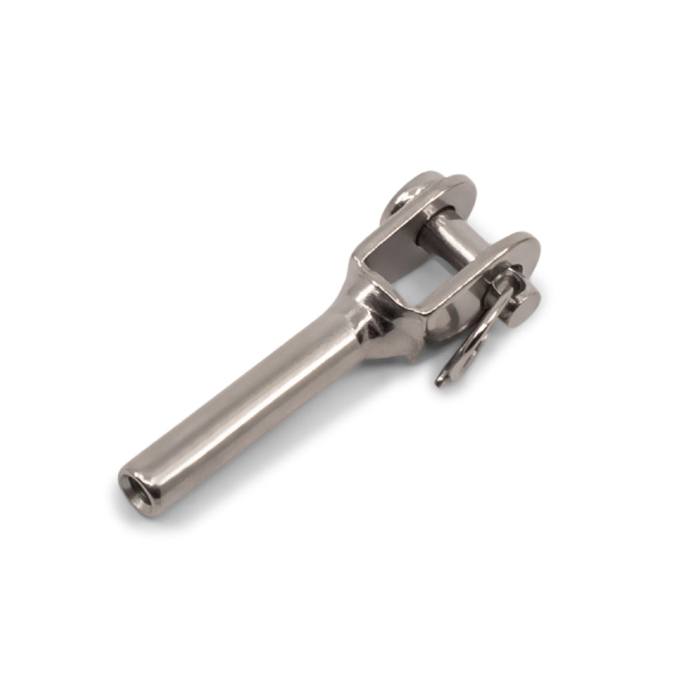 Mini Fork Terminal 5mm Pin to Suit 3.2mm Wire - 316 Grade Stainless Steel