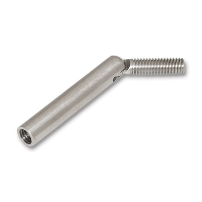 Angle Connector M6 x 15mm Left Hand Thread - 316 Grade Stainless Steel
