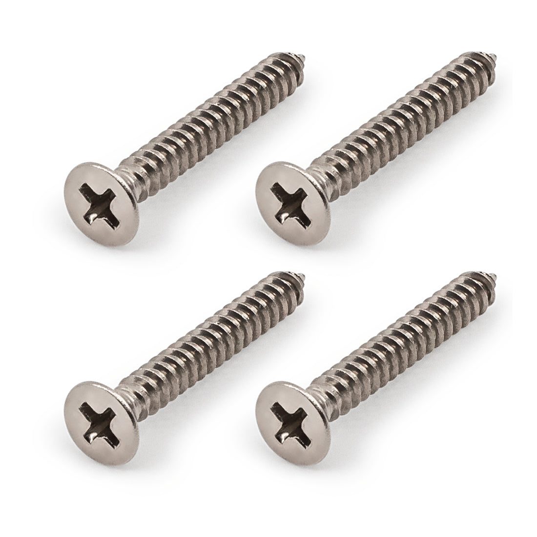 Self Tapping Screw CSK Head Phillips Drive 14g x 25mm (1) - 304 Grade Stainless Steel  - 4 PACK for RHS Posts