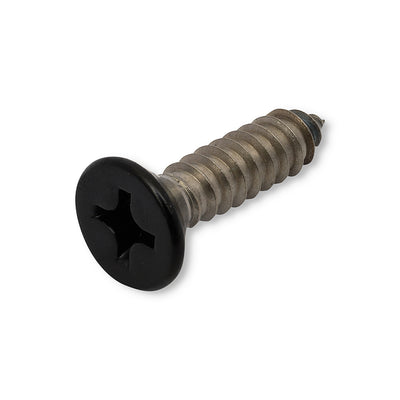 Self Tapping Screw CSK Head Phillips Drive 14g x 1 - 304 Grade Stainless Steel - Powder Coated Black