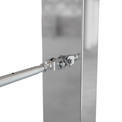 Bright Finish Factory Swaged Wire Balustrade - Rig Fork System with Nutserts - Suits Metal Posts