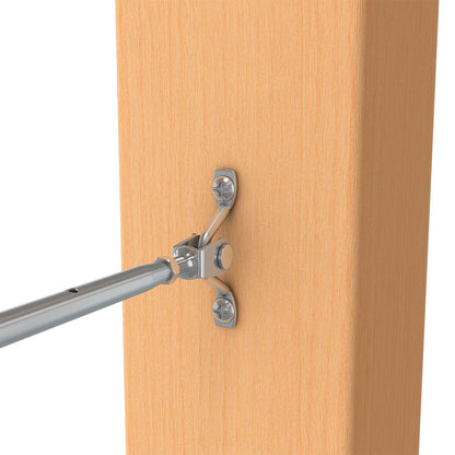 Bright Finish Factory Swaged Wire Balustrade - Rig Fork System with Saddles - Suits Timber Posts