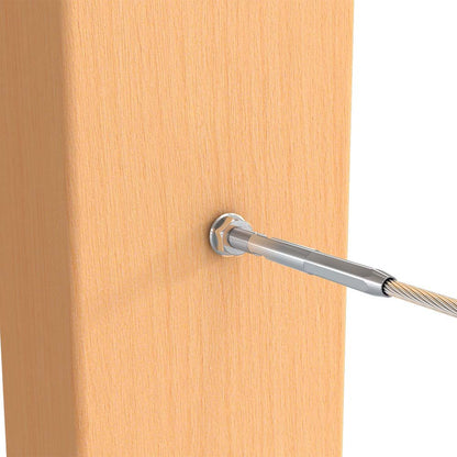 Bright Finish Factory Swaged Wire Balustrade - Timber Insert System - Suits Timber Posts