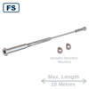 Bright Finish Factory Swaged Wire Balustrade - Tensioner Terminal STAIR System (Includes Bevelled Washers) - Suits Timber or Metal Posts