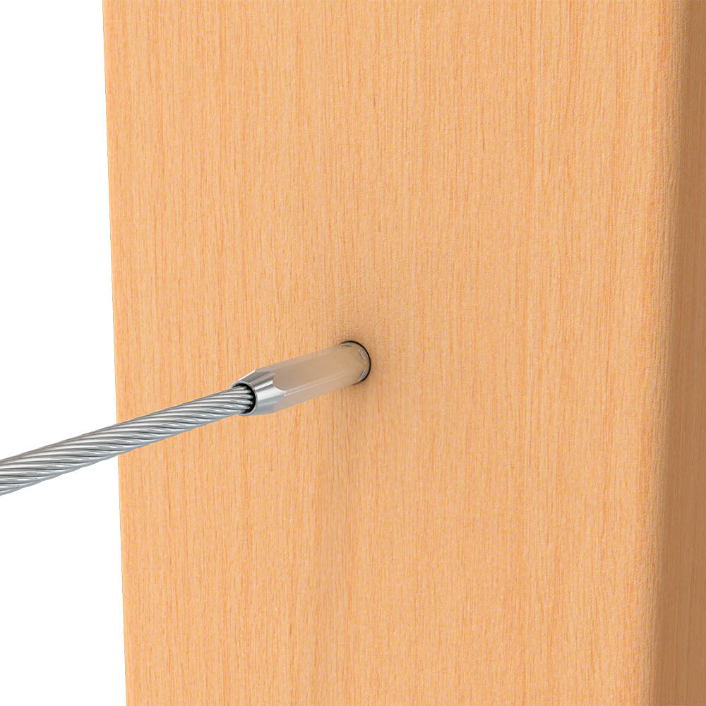 Bright Finish Factory Swaged Wire Balustrade - Tensioner Terminal System - Suits Timber or Metal Posts