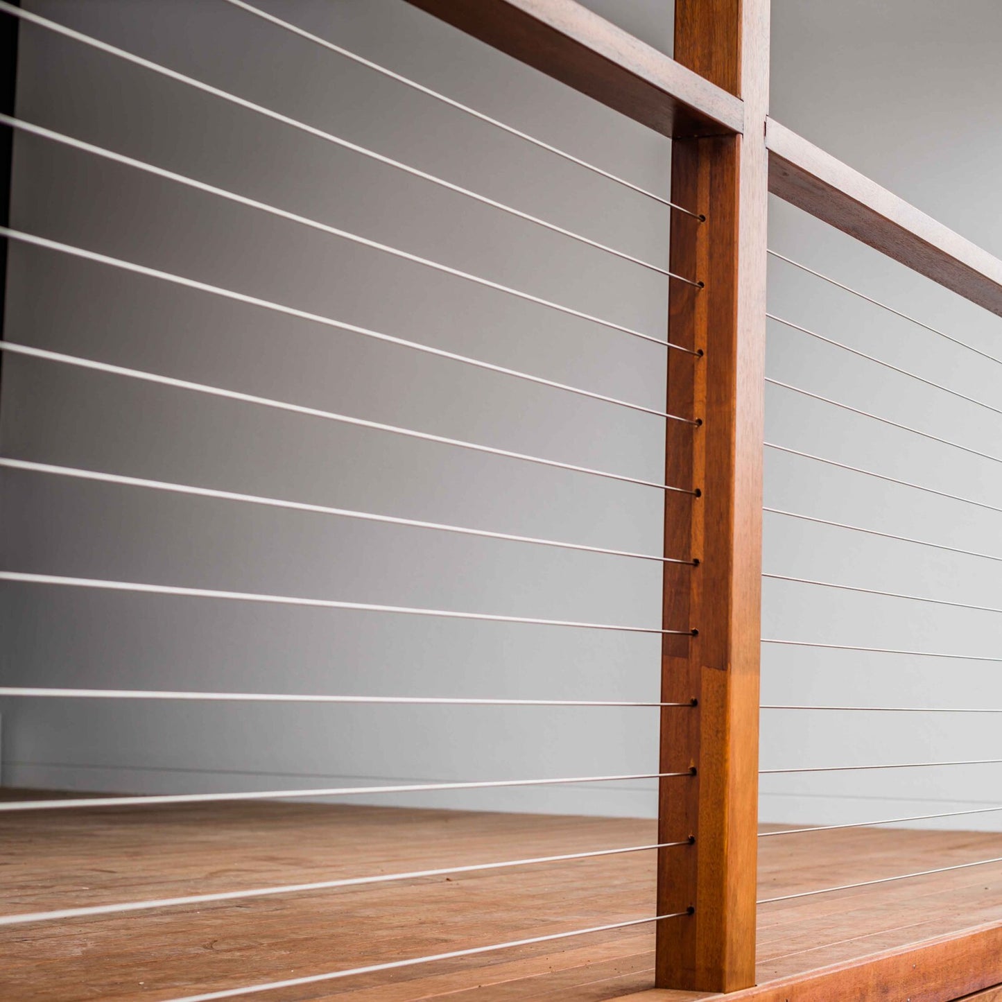 Bright Finish Factory Swaged Wire Balustrade - Tensioner Terminal System - Suits Timber or Metal Posts