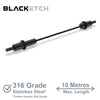 BlackEtch DIY Swaged Wire Balustrade (Supplied as components only) - DIY Tension Rod System - Suits Metal Posts