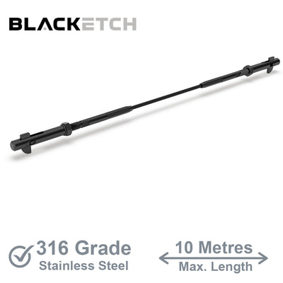 BlackEtch Factory Swaged Wire Balustrade - Flip Lock System - Suits Metal Posts