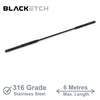 BlackEtch Factory Swaged Wire Balustrade - Lag Screw System - Suits Timber Posts