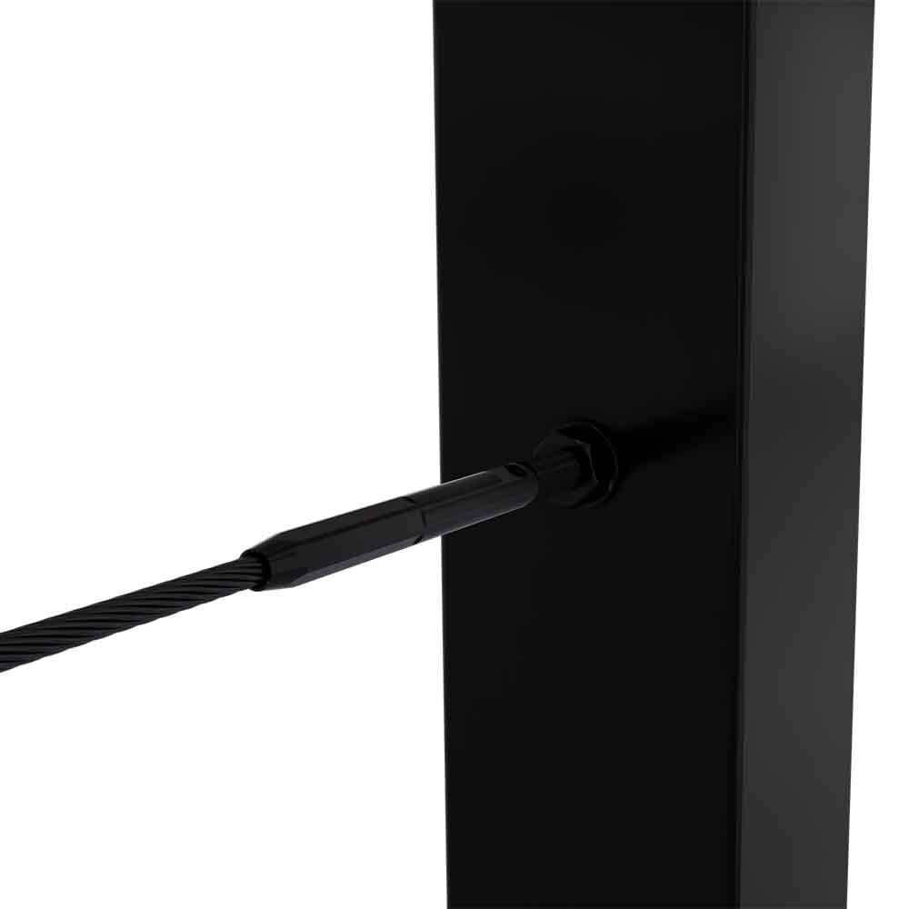 BlackEtch Factory Swaged Wire Balustrade - Metal Insert System - Suits Metal Posts