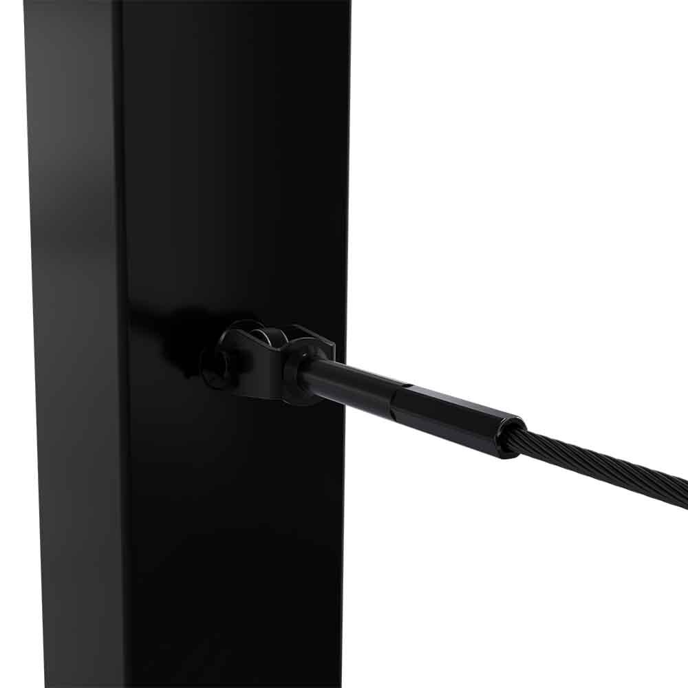 BlackEtch Factory Swaged Wire Balustrade - Rig Fork System with Nutserts - Suits Metal Posts