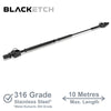 BlackEtch Factory Swaged Wire Balustrade - Rig Fork System with Nutserts - Suits Metal Posts