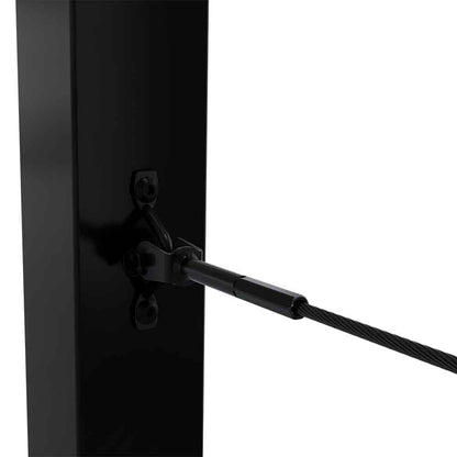 BlackEtch Factory Swaged Wire Balustrade - Rig Fork System with Saddles - Suits Metal Posts