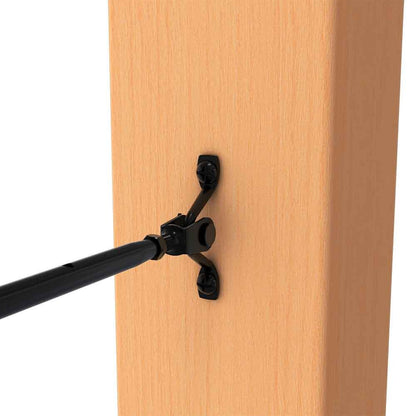 BlackEtch Factory Swaged Wire Balustrade - Rig Fork System with Saddles - Suits Timber Posts