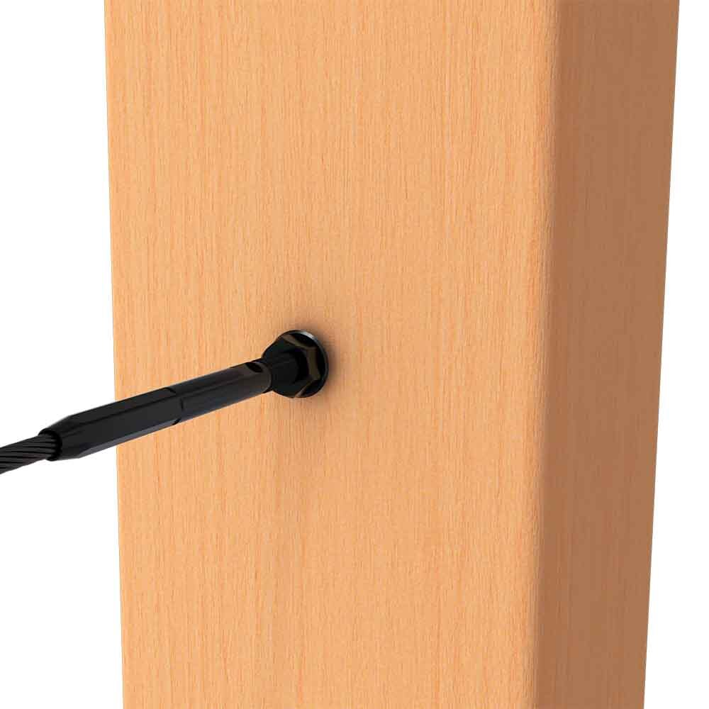 BlackEtch Factory Swaged Wire Balustrade - Timber Insert System - Suits Timber Posts