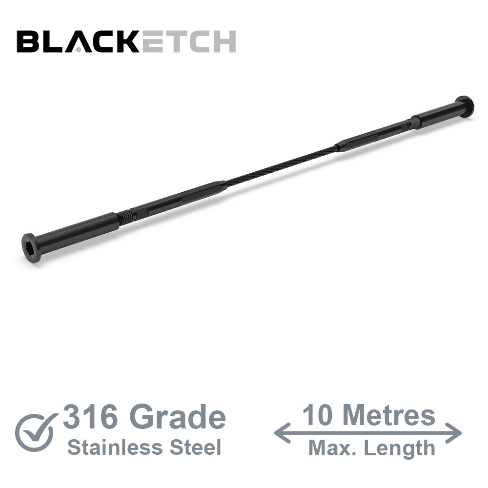BlackEtch Factory Swaged Wire Balustrade - Tensioner Terminal System - Suits Timber or Metal Posts