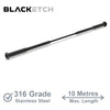 BlackEtch Factory Swaged Wire Balustrade - Tensioner Terminal System - Suits Timber or Metal Posts